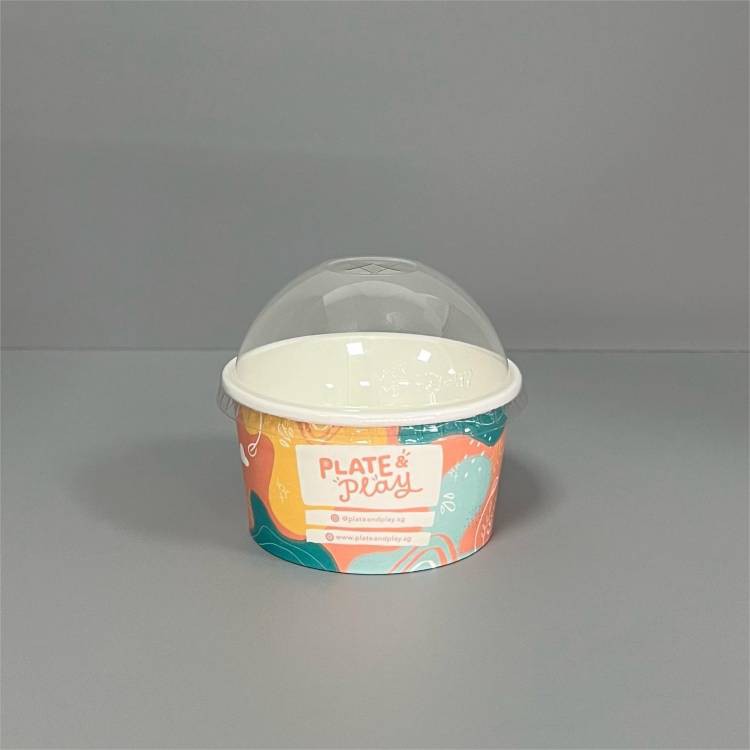 ice cream paper bowl with dome lid ice cream paper bowl with dome lid