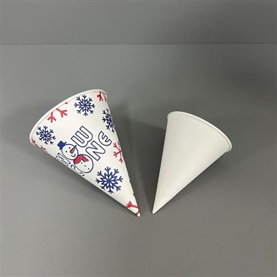 Бумажные конусные чашки для питьевой воды на 6 унций