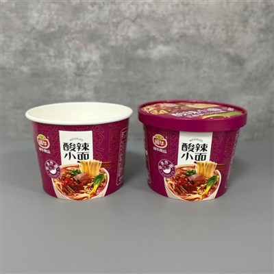 Бумажные суповые тарелки с крышками